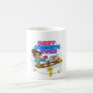Bästa Pendling Någon Gång Rolig Design för Att Arb Kaffemugg