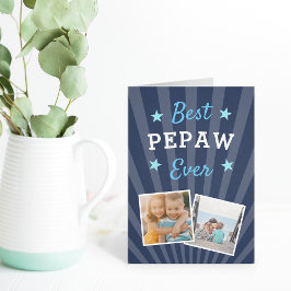 Bästa Pepaw någonsin | Fars dag Photo Kort