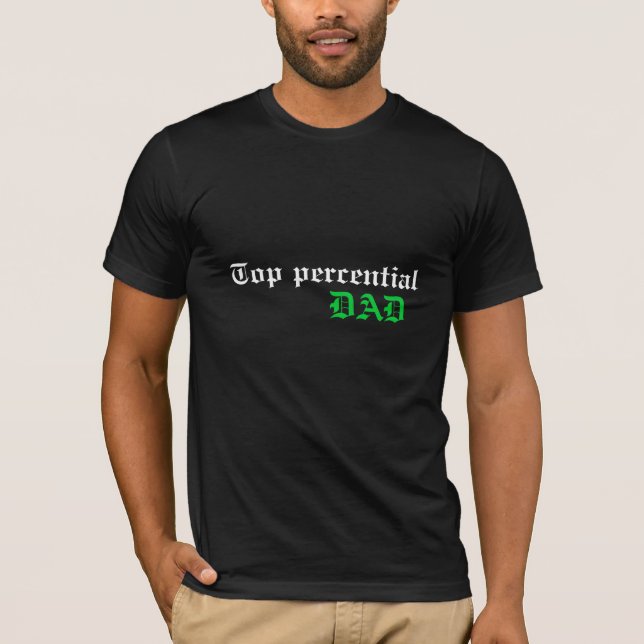 Bästa Percential pappa T-shirt (Framsida)
