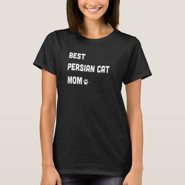 Bästa Perserkatta Mamma   Katt T Shirt (Framsida)