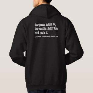 Bästa person bakom mig hoodie