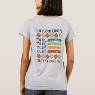 Bästa person bakom mig inspirationsoffert, v2 t shirt