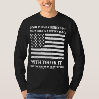 Bästa person bakom mig långärmad t shirt
