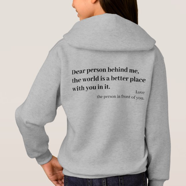 Bästa person bakom mig T-shirt (Baksida)