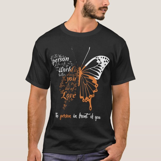 Bästa person bakom mig t shirt (Framsida)