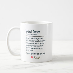 Bästa Personlig-utvärdering för team Kaffemugg