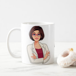 Bästa Personligen Cute Doktor, Brunette Female Kaffemugg