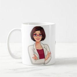 Bästa Personligen Cute Doktor, Brunette Female Kaffemugg