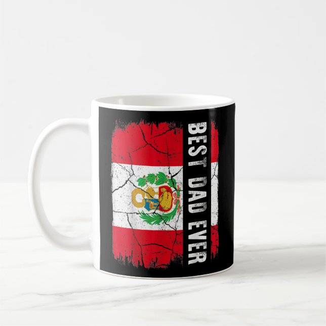 Bästa peruanska Pappa Alltid Peru Fars dag  Kaffemugg (Vänster)