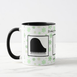 Bästa Piano Teacher-Helgdagar någonsin i julfotbol Mugg