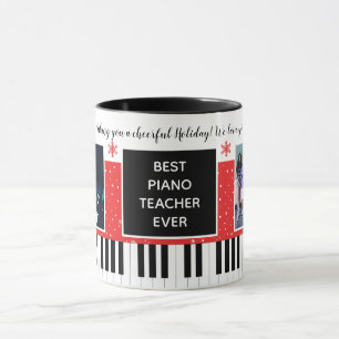 Bästa Piano Teacher-Helgdagar någonsin i julklass Mugg