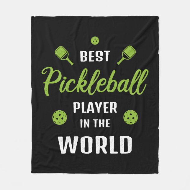 Bästa Pickleball-spelare i världens bästa spelare Fleecefilt (Framsidan)