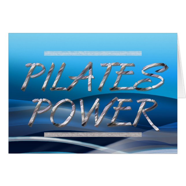 BÄSTA Pilates driver Hälsningskort (Framsidan Horizontal)