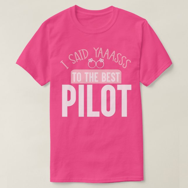 Bästa pilot möhippa Hen Night T Shirt (Design framsida)