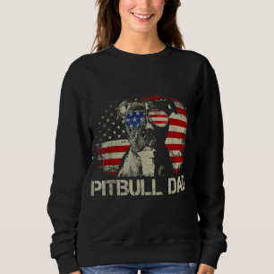 Bästa Pitbull Pappa någonsin amerikansk Flagga 4 j T Shirt