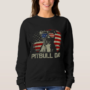 Bästa Pitbull Pappa någonsin amerikansk Flagga 4 j T Shirt