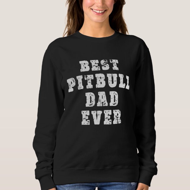 Bästa Pitbull Pappa Någonsin T Shirt (Framsida)