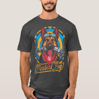 bästa pojken dogmeat retro design familj t shirt