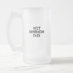 Bästa pojkvän någonsin frostat ölglas