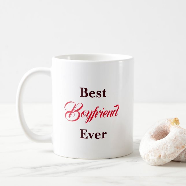 Bästa Pojkvän Någonsin Kaffemugg (Med munk)