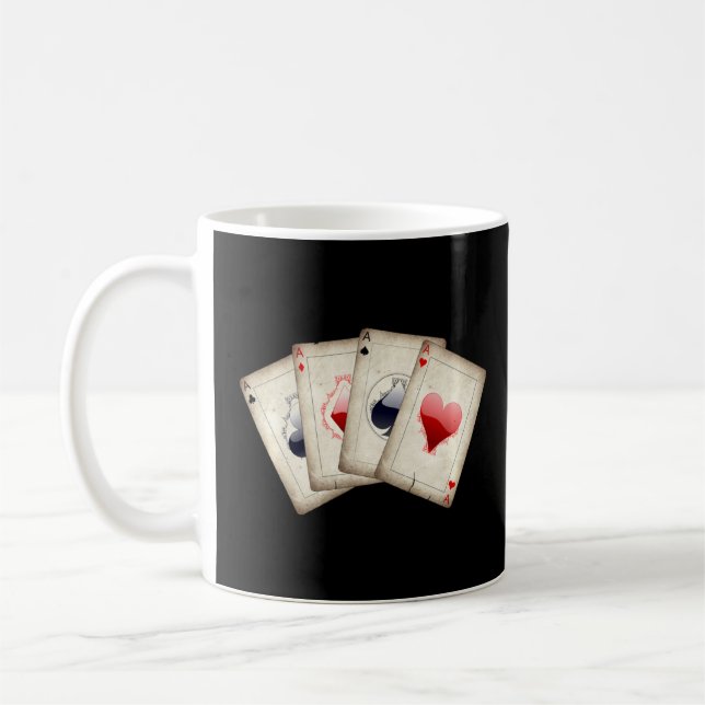 Bästa Poker Hand någonsin Kaffemugg (Vänster)