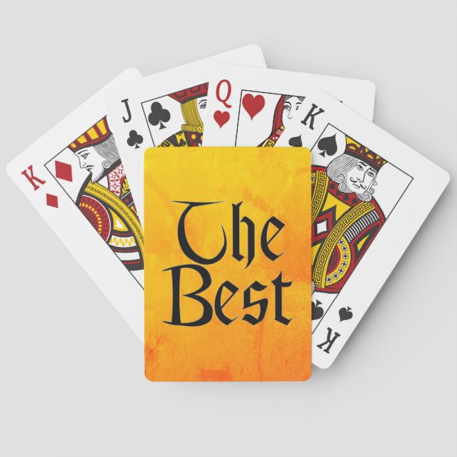 Bästa Poker-spelkort Casinokort (Baksidan)