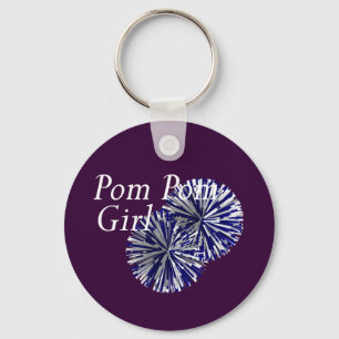 BÄSTA Pom Pom flicka Nyckelring