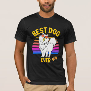 Bästa Pomeranian Hund Någonsin Retro T Shirt