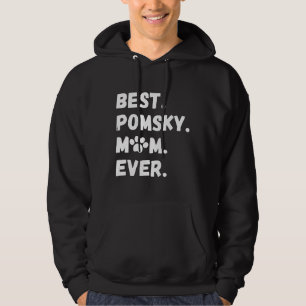 Bästa Pomsky Mamma, Pommern Husky Hund Hoodie