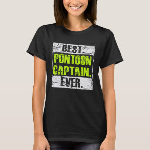 Bästa Pontoon-kapten i marinens Frakt Cruise Oce T Shirt