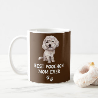 Bästa Poochon Mamma någonsin för Bichon Kor Pudel Kaffemugg