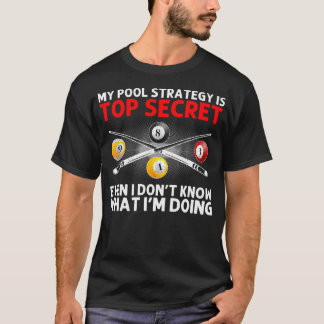 Bästa pool för biljardälskare poolspelare t shirt