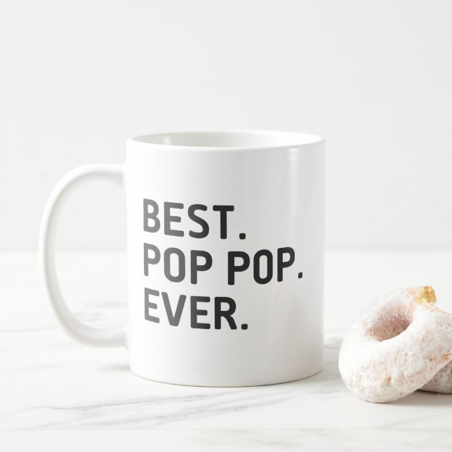 Bästa pop-pop någonsin funny farfar kaffemugg (Med munk)