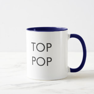Bästa popkaffemugg - grå färg mugg