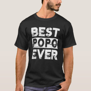 Bästa popo någonsin för Grandpa Far dag Manar t Shirt
