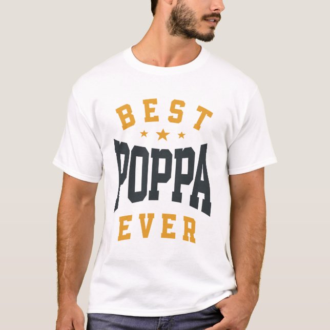 Bästa Poppa någonsin - Ultimate Pappa Joke - Pappo T Shirt (Framsida)