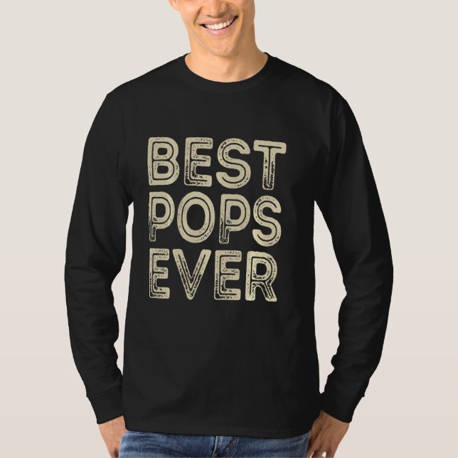 Bästa pops Allny Grandpa Pappa Fars dag T Shirt (Framsida)