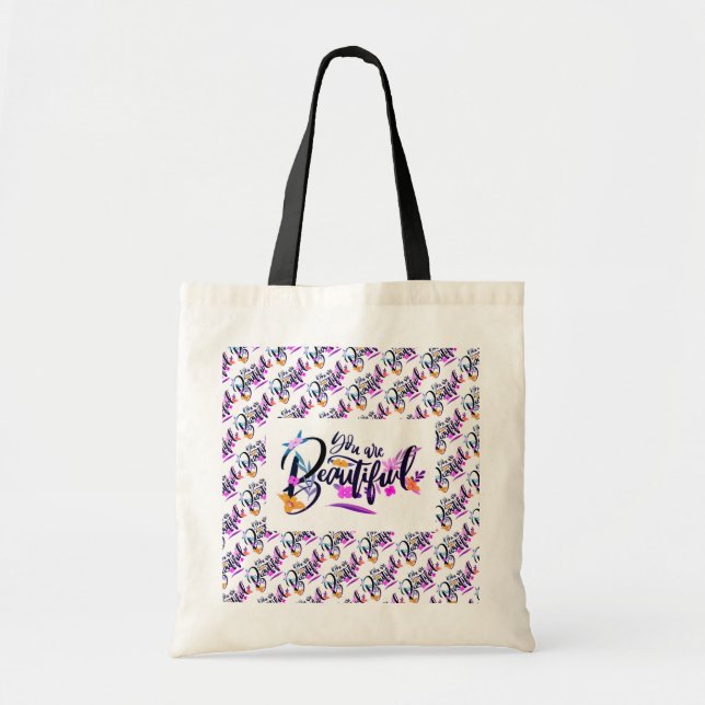 Bästa populära meddelande för elegant Modern Motiv Tygkasse (Framsidan)