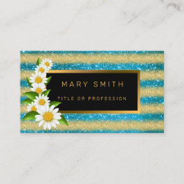 Bästa populärblåa Guld Glitter Visitkort