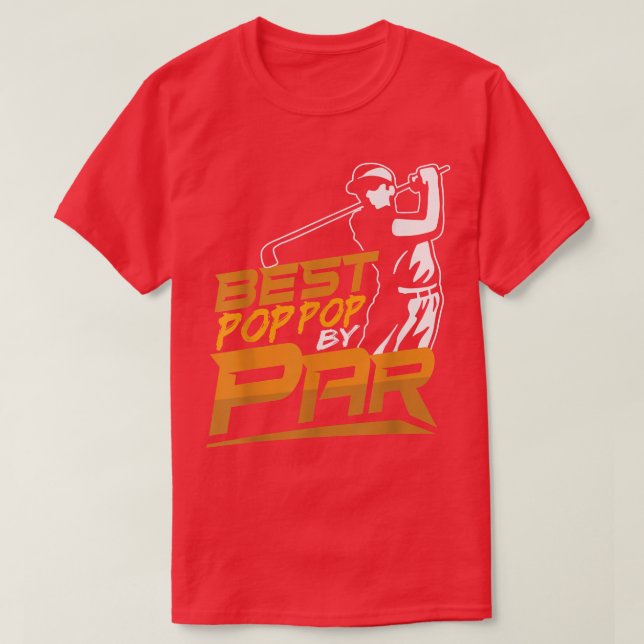 Bästa popup-position efter Par Golfer Fars dag Gol T Shirt (Design framsida)