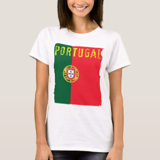 Bästa Portugal flaggadamer Tee Shirt
