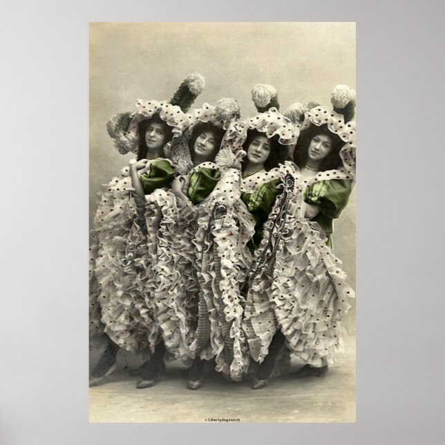 BÄSTA POSTER - HUMOR - CANCAN DANCERS - FOTOGRAPH (Framsidan)