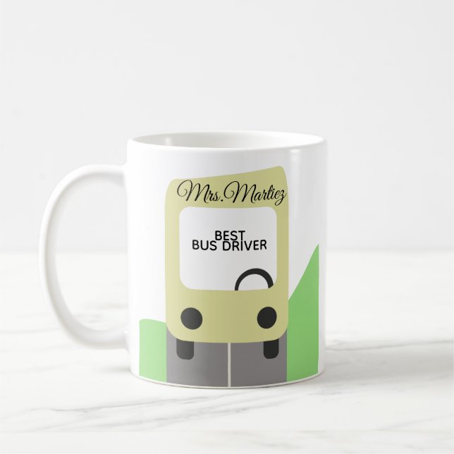 Bästa presentidéer för bussförare kaffemugg (Vänster)
