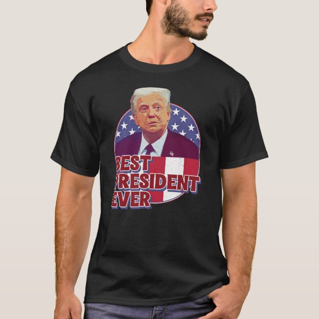 BÄSTA PRESIDENT NÅGONSIN T SHIRT (Framsida)