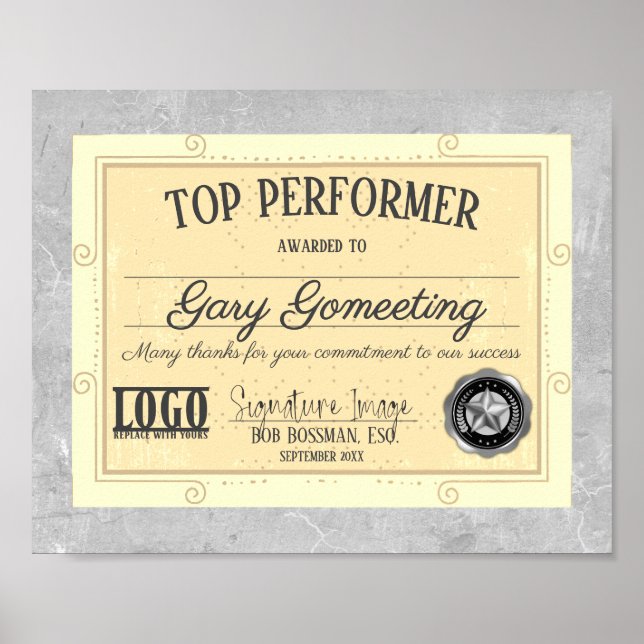 Bästa prestandaragenten för månadsfotot visning poster (Framsidan)