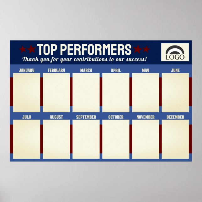 Bästa prestandaragenten för månadsfotot visning poster (Framsidan)