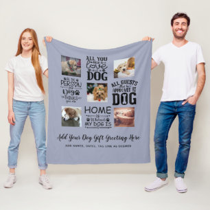 BÄSTA PRISER! Hundägare citerar PHOTO COLLAGE Gift Fleecefilt