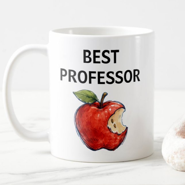 BÄSTA PROFESSOR Apple Pedagogisk Gåva Kaffemugg (Skapare uppladdad)
