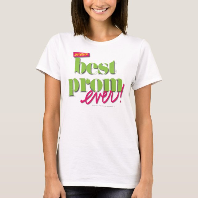 Bästa Prom någonsin - Grönt T-shirt (Framsida)