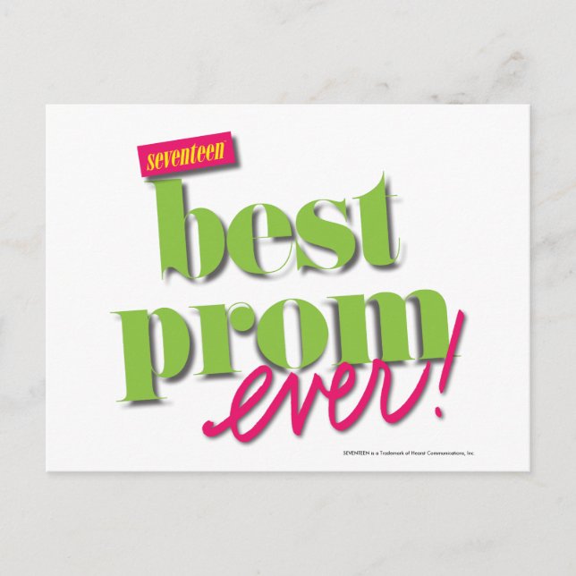 Bästa Prom någonsin - Grönt Vykort (Framsida)